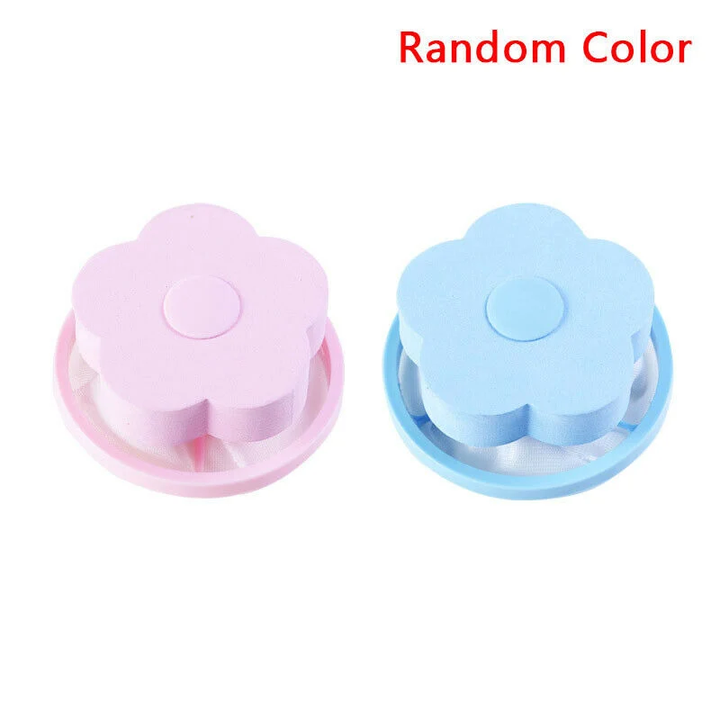

New 2pcs Washing Machine Floating Mesh Filter Bag Laundry Ball Lint Hair Remover
