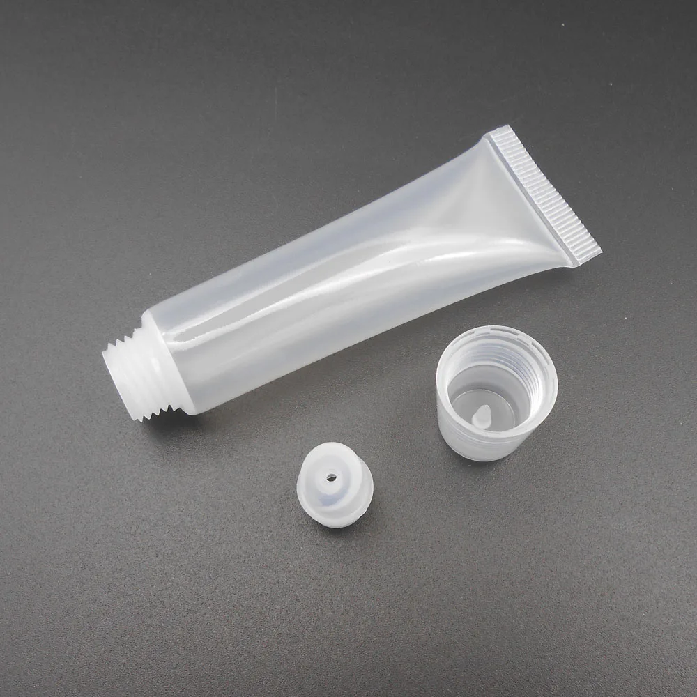 5 шт. х 15 мл винтовая крышка бутылочки отжатый блеск-бальзам для губ трубка