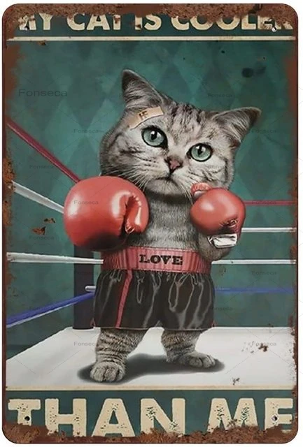 Винтажные забавные животные металлический знак креативные жестяные тарелки для