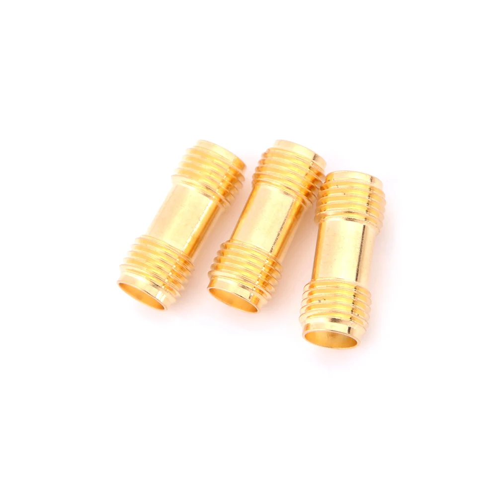 

3Pcs/lot Golden Color RF Connector SMA Female to SMA Female For Two Way Radio SMA-F to SMA-F Antenna Adaptor Wholesale