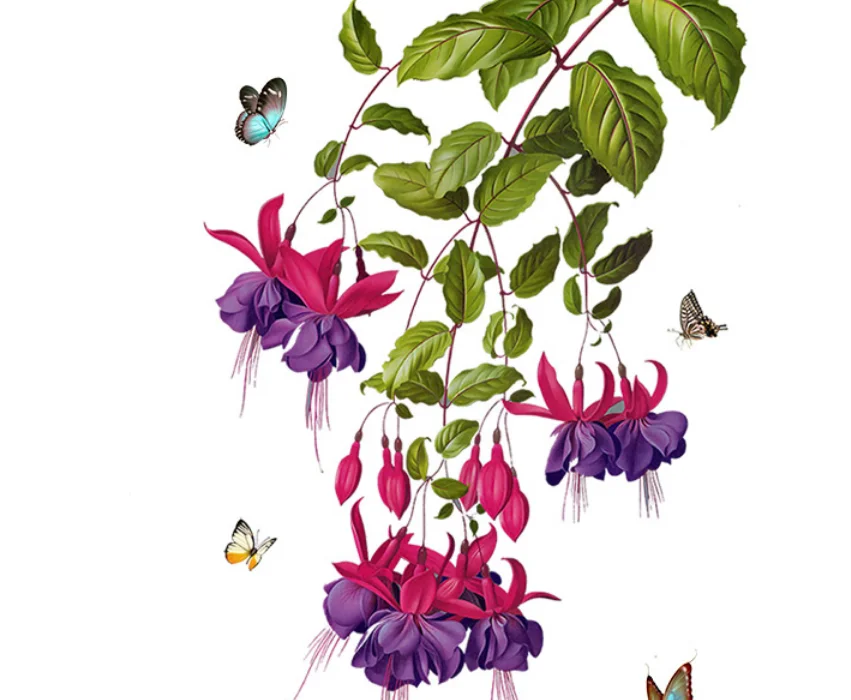 

Living Room Sticker Wall Flower Mural Dormitory Decoration Aesthetic Stickers Waterproof Muraux Household Accessories EF50QT