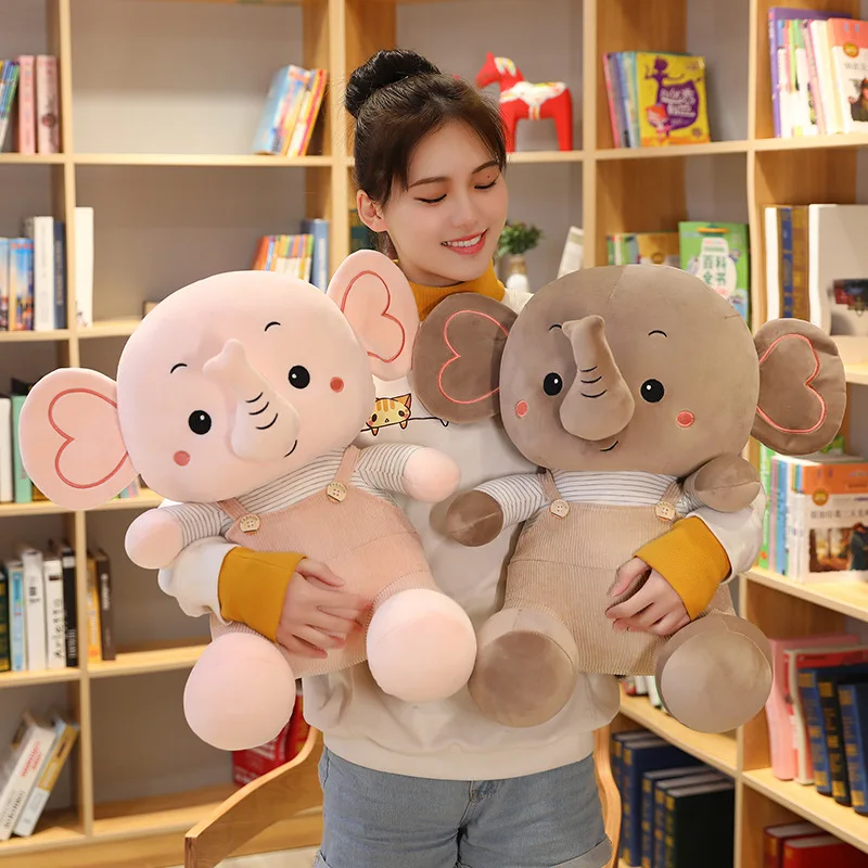 

23-55CM Cartoon Cute Appease Elephant Pillow Soft Sleeping Stuffed Animals Plush Toys Baby Playmate Gifts For Children