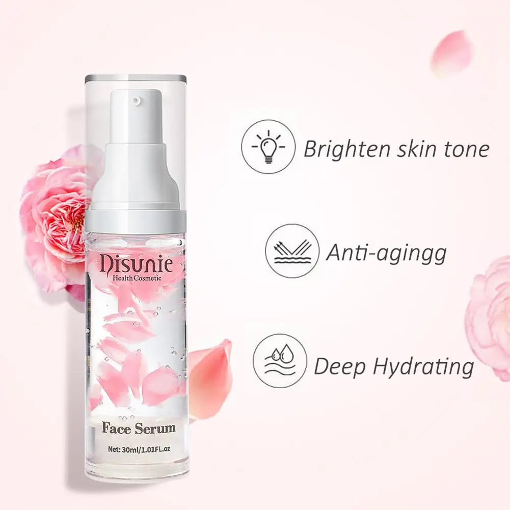 

30ml Rose Essence Face Serum Plant Extract Face Moisturizing Resist Oxidation Whitening Anti-aging Serum Skin Care