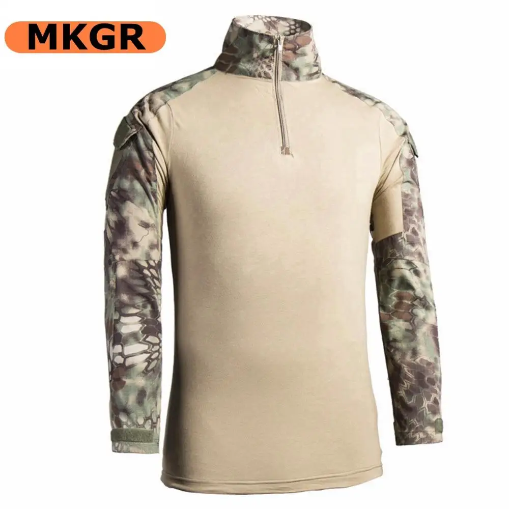 Тактическая одежда брюки рубашка с наколенниками налокотники армейский