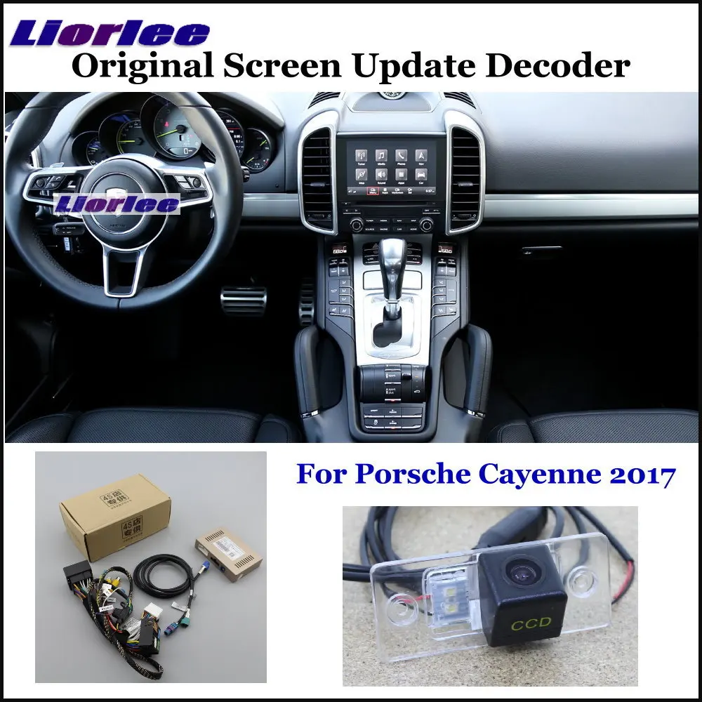 

For Porsche Cayenne 9YA 9YB 2017-2022 2023 Car HD Reverse Parking Camera Rear View Backup CAM Decoder Accessories Alarm System