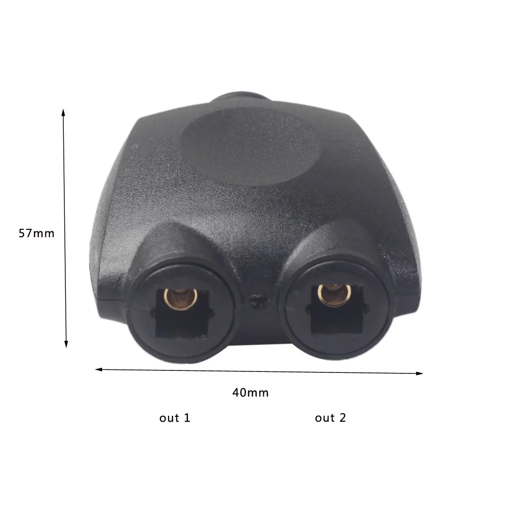 Разветвитель оптического цифрового аудиокабеля адаптер с 2 каналами SPDIF Toslink от 1