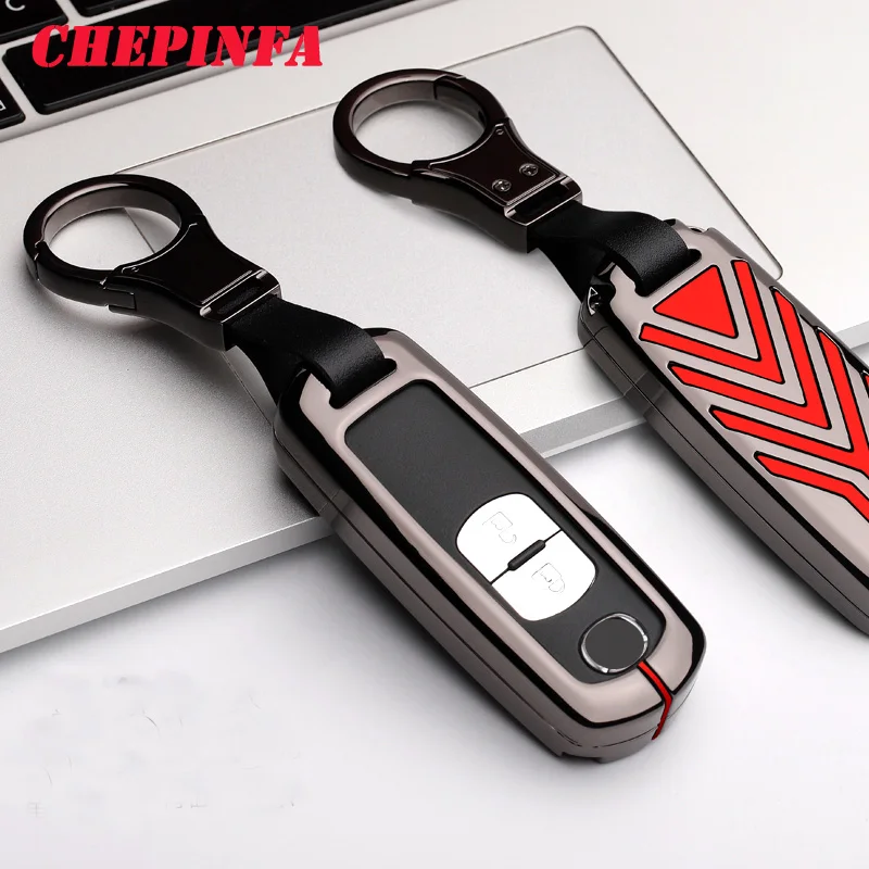 Metal Car Key Shell Cover Case Keychain Holder For Mazda 2 3 5 6 CX-3 CX-4 CX-5 CX-7 CX-9 Atenza Axela MX5 Miata Smart Full | Автомобили и
