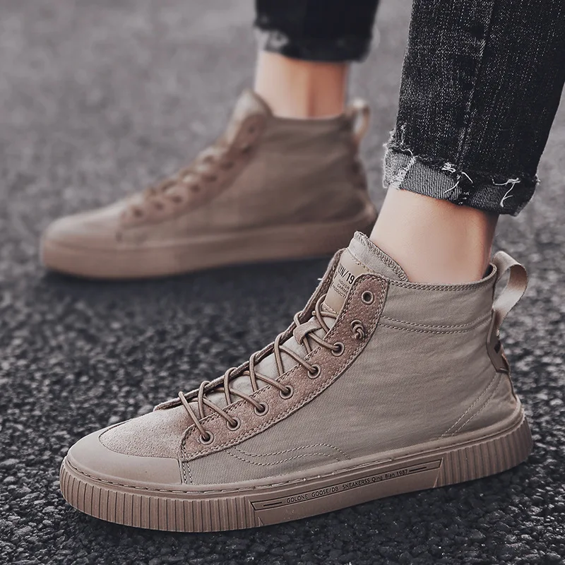 Классические повседневные туфли на вулканизированной подошве для мужчин