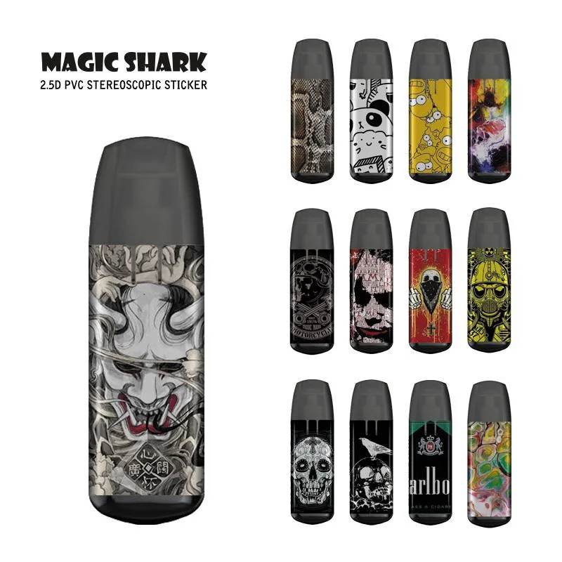 Наклейка Magic Shark Stereo 3M Joker панда змея Череп злые наклейки пленка чехол для JUSTFOG MINIFIT
