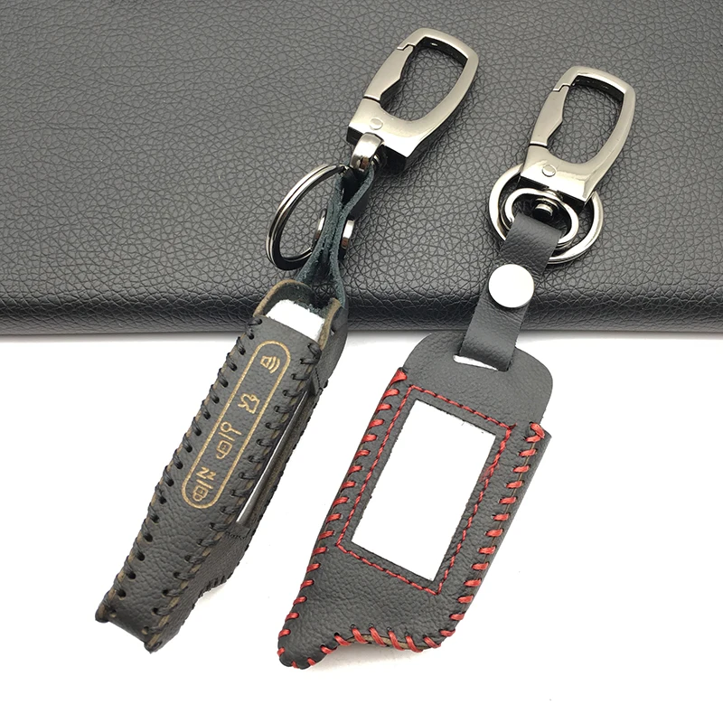 

X5 LCD Remote Control Key Fob Case For Vehicle Safety In Two Way Car Alarm System Russian Version Tomahawk X5 X3 Keychain