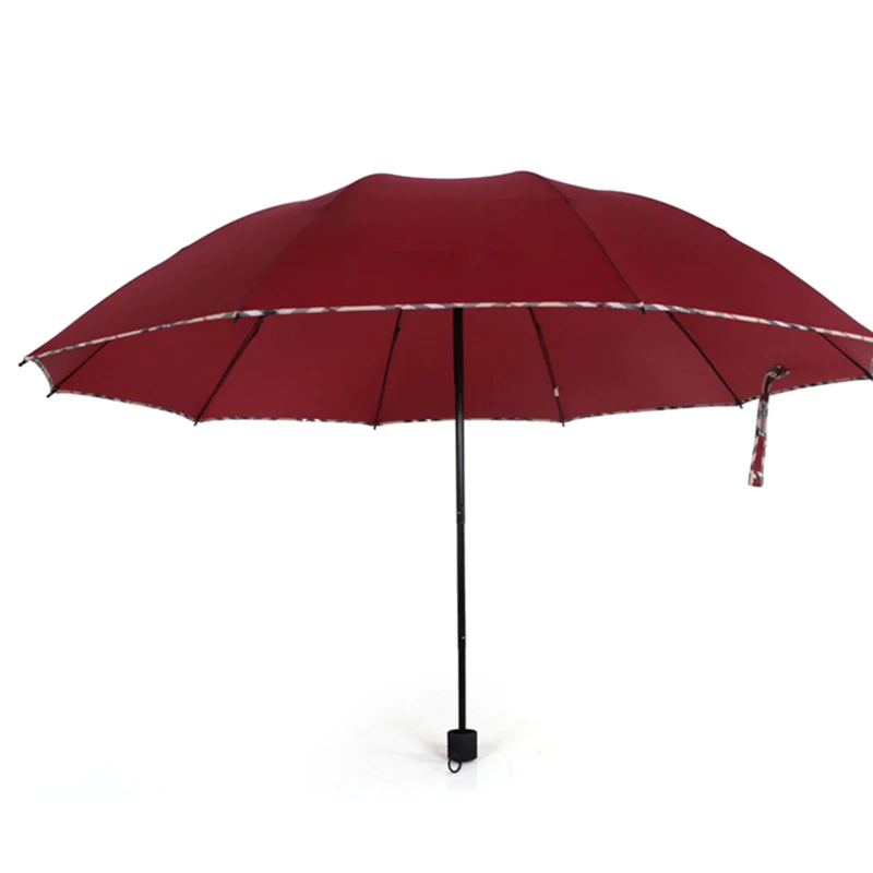 Мужской ветрозащитный складной зонт большой от дождя для женщин и мужчин зонтик