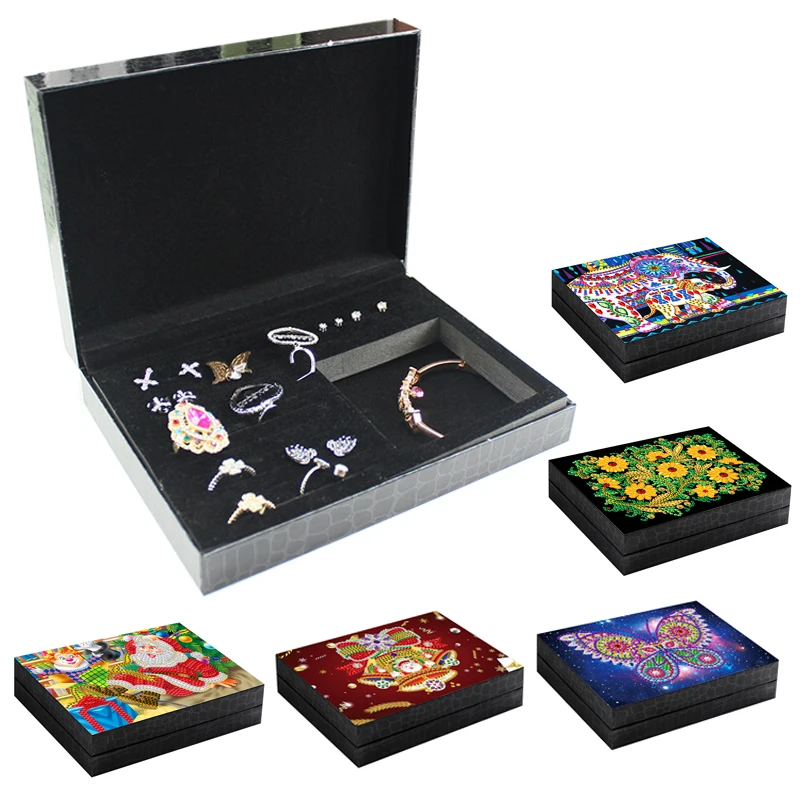 

5D DIY Special Shaped Diamond Painting Jewelry Box Storage box Butterfly Diamond Mosaic Embroidery kits New Year Home Decoration