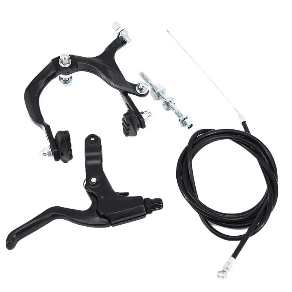 

Bike Brake Set Aluminum Alloy Bicycle Side Pull Front Rear Brake Lever C Shaped Clamp V Caliper for Mountain Road Bike