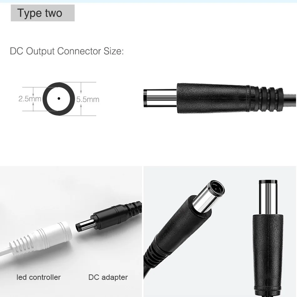 Преобразователь питания 24 Вт адаптер переменного тока 110-240 В вилка для ЕС США