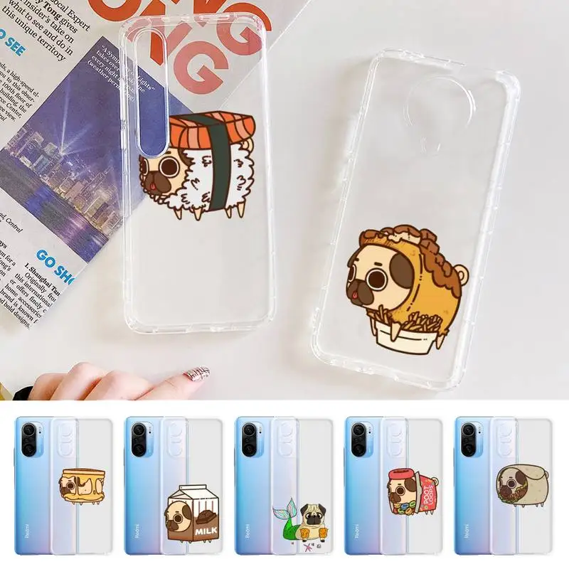 

Cute Puppy Pug Phone Case For Xiaomi 10t pro 11 Note10lite Redmi 5plus 7A 8 K20pro 9A Note 9 Pro Max s 10
