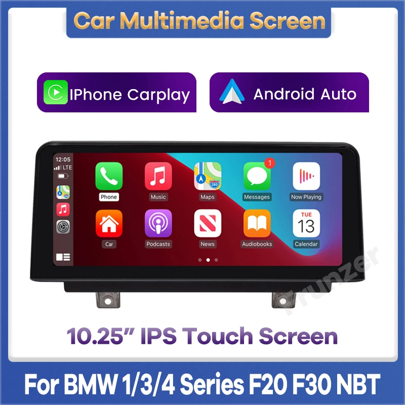 Wireless Apple CarPlay Android Auto Car Multimedia Video Player Touch Screen for BMW 1/3/4 F20 F21 F30 F32 NBT System