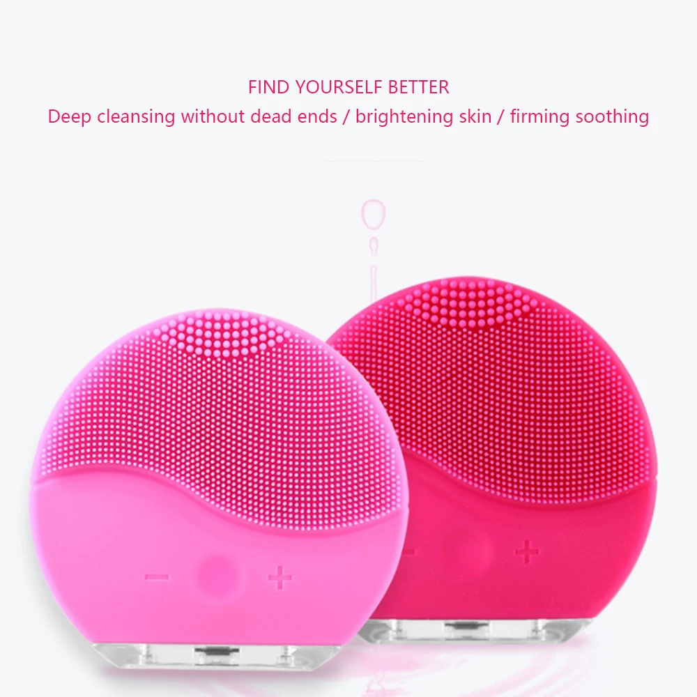 1 комплект Электрический силиконовый звуковой вибрационный массаж кожи лица с