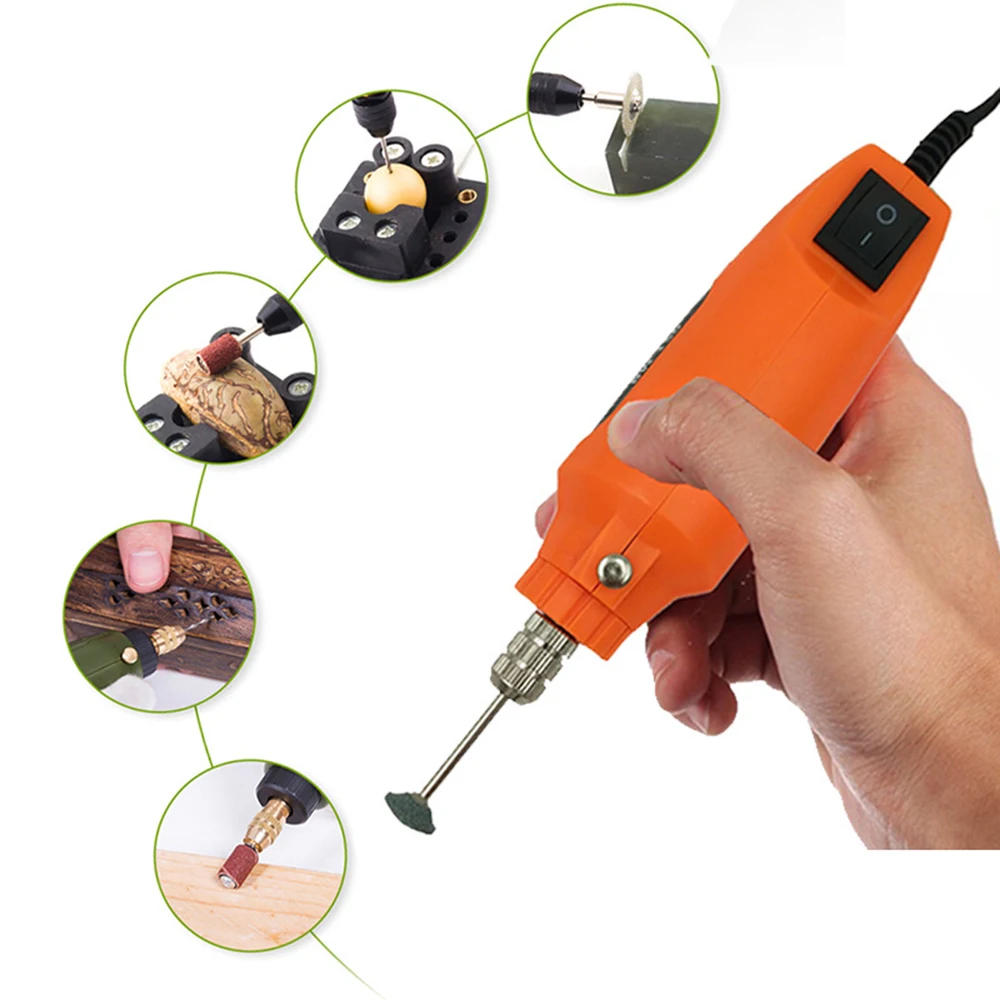 

60Pcs Electric Grinding Machine Drill Dremel Grinder Engraver Pen Grinder Mini Drill Electric Rotary Power Tool Accessories