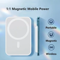 5000mah 11 portable magnetic wireless power bank mobile phone external battery for iphone 13 12pro 13 13 pro max mini powerbank