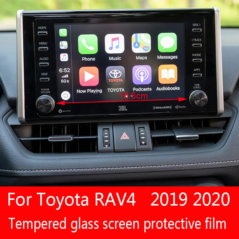 

Tempered glass screen protective film For Toyota RAV4 5th 8 inch central control display car navigation protector 2019 2020