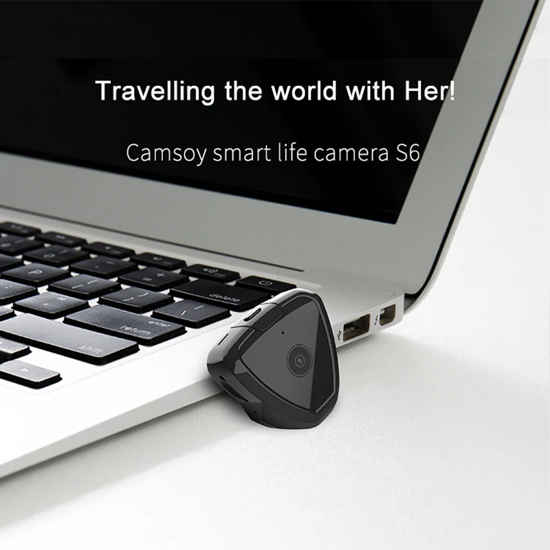 S6 Mini Camera Wifi Ip With Motion Sensor 720P Hd Night-Vision For Iphone Android Video Security Magnetic Clip | Электроника