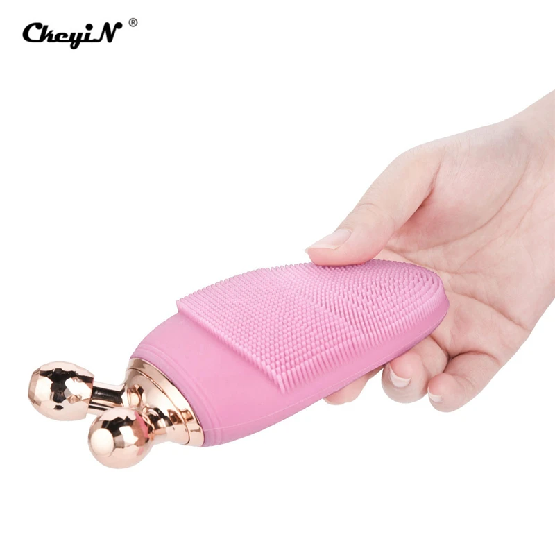 Электрическая щетка для чистки лица с низким уровнем шума силиконовая удаления