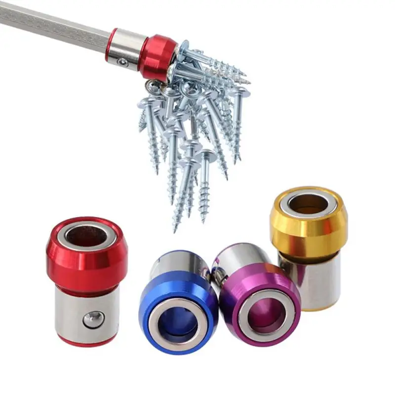 

Strong Magnetic Screwdriver Ring For 1/4" 6.35mm Electric Screwdriver Phillips Drill Bits Metal Driver Magnetizer Anti-Corrosion