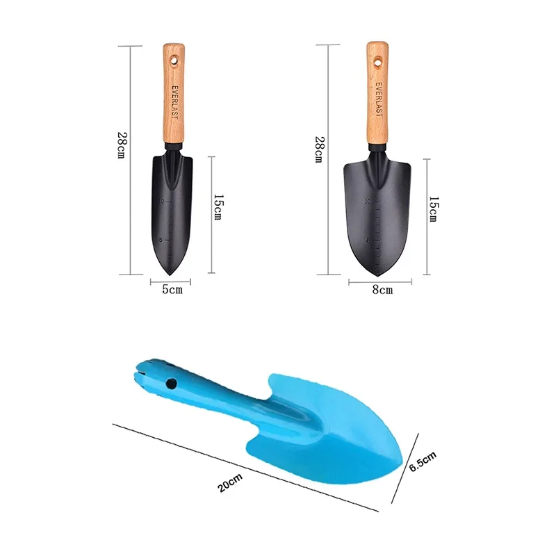 

Carbon Steel Garden Shovel Flower Planting Shovel Garden Wooden Handle Gardening Hand Tools for Roots and Planting