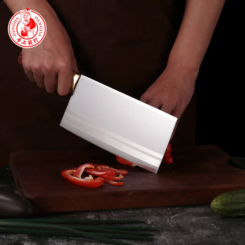 DENG нержавеющая сталь ручной работы кованый Многофункциональный кухонный нож для