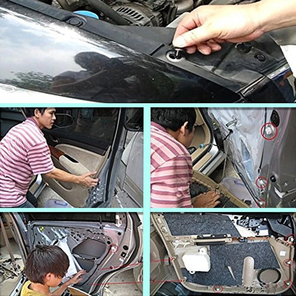 1000 шт./компл. Автомобильные пластиковые заклепки для автомобильного крыла