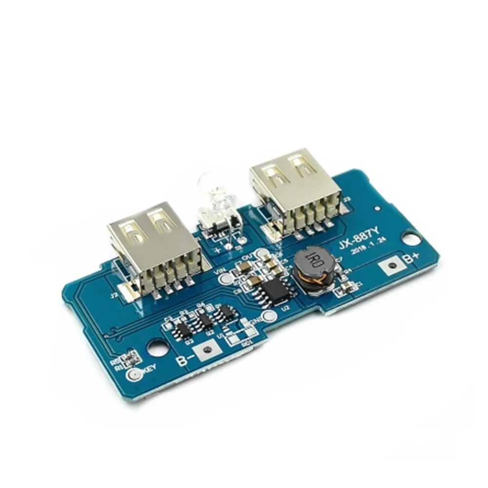 18650 Двойной Micro USB 3 7 V 5V 2A Boost Mobile Мощность банк DIY Литий Батарея Зарядное устройство