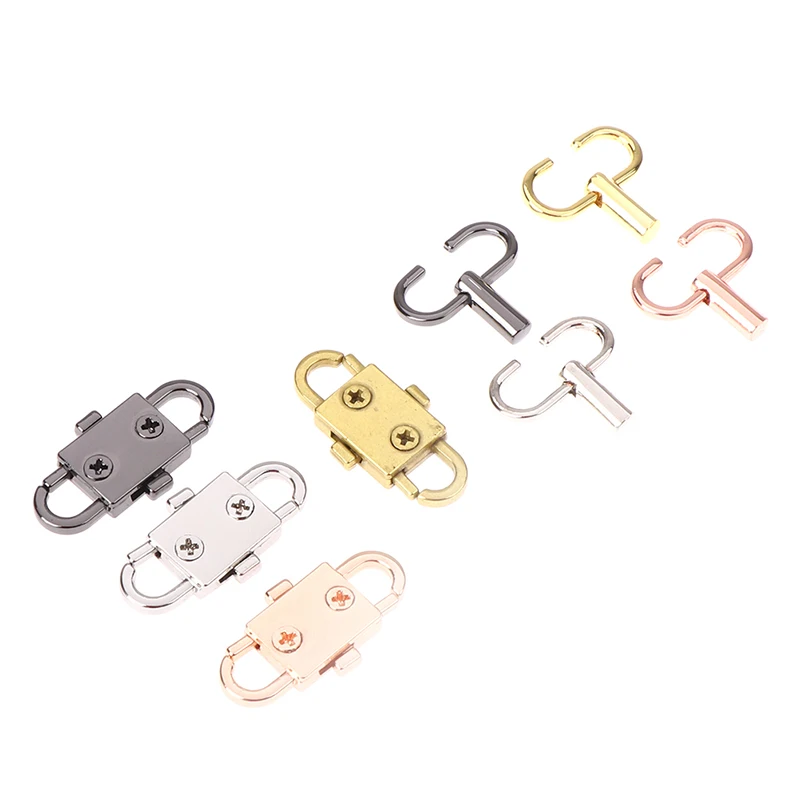 2/4 шт./компл. Регулируемая металлическая пряжка зажим для сумок цепочка длина