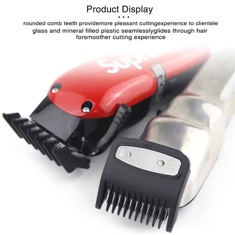 8PCS Professional Hair Clipper Trimmer Limit Comb Cutting Guide Combs 1.5/3/4.5/6/10/13/19/25MM Set Tools Kit Jy12 21 | Красота и