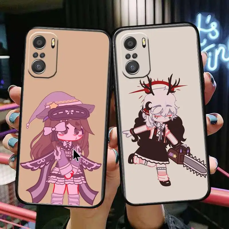 

gacha life For Xiaomi Redmi Note 10S 10 9T 9S 9 8T 8 7S 7 6 5A 5 Pro Max Soft Black Phone Case
