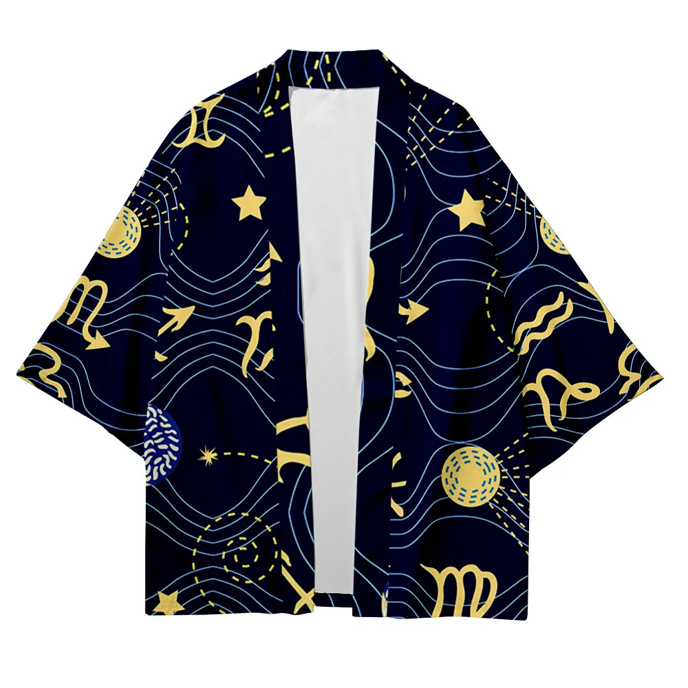 Японский кардиган Для женщин и мужчин Harajuku Haori Kimono размера плюс XXS-6XL 5XL с