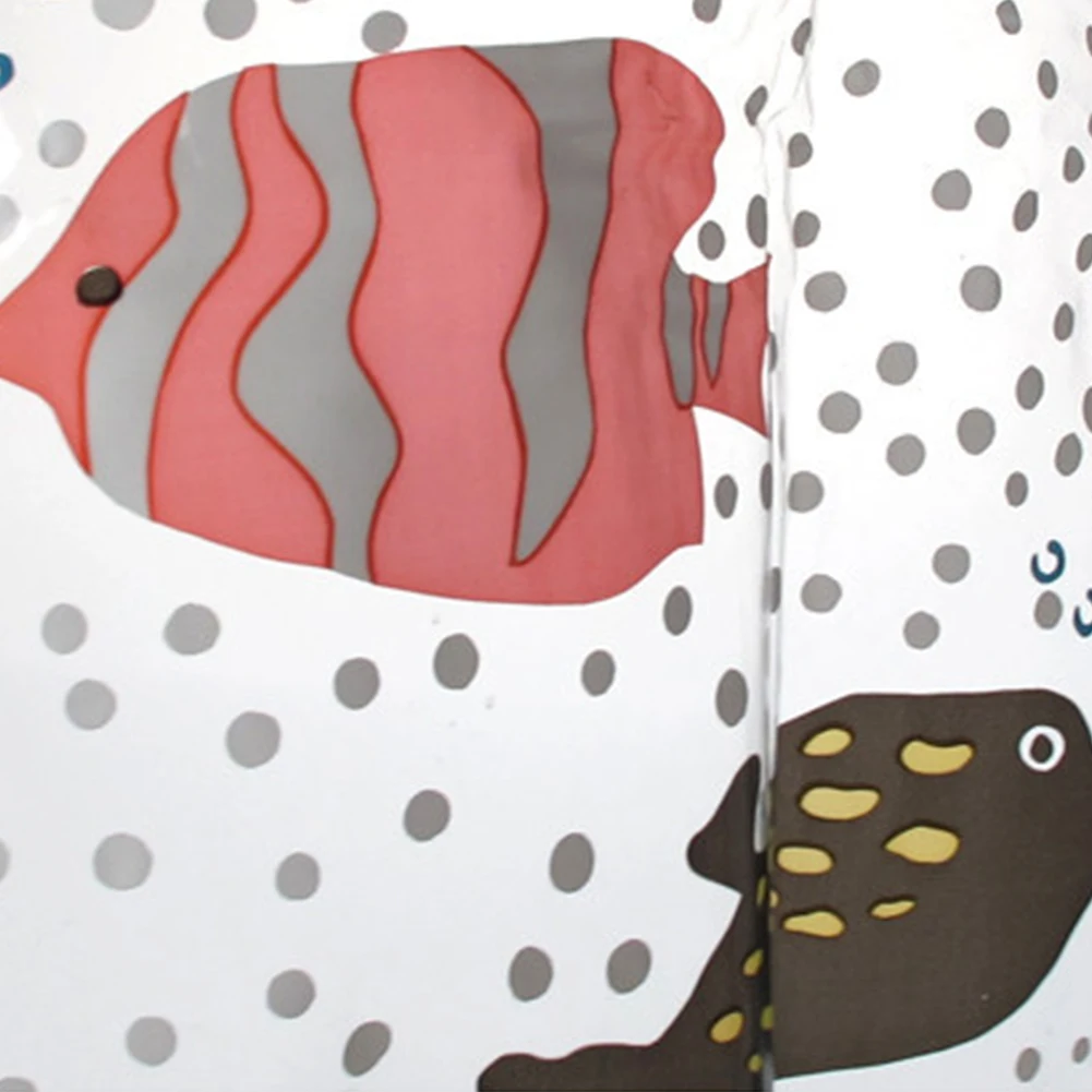 Экологичный Декор для ванной океан морская рыба занавеска душа моющаяся