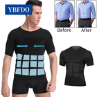 Мужской компрессионный бесшовный жилет для похудения YBFDO, моделирующее устройство, компрессионная майка для тела, корсет для сжигания жира