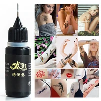 6 colors semi permanent tattoo ink non toxic safety waterproof lasting juice diy color art tattoo pigment paints tool 10ml tslm2
