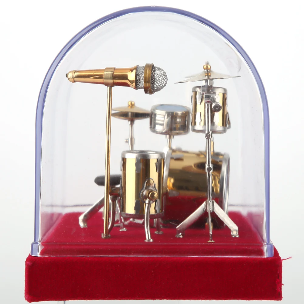 Миниатюрный музыкальный инструмент набор моделей барабанов 14/18 см миниатюрные