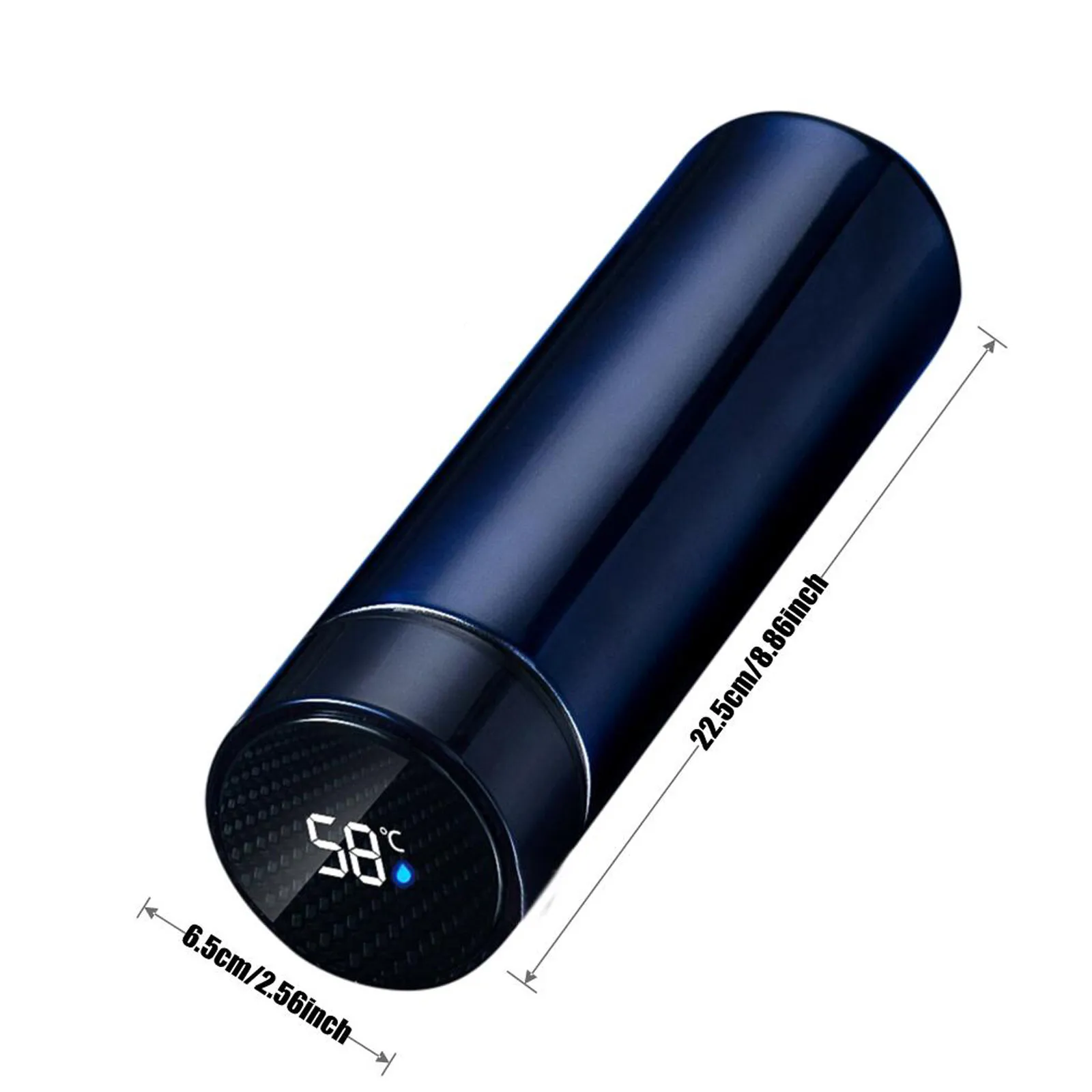

#40 Stainless Steel Smart Water Bottle, Leak Proof, Double Walled, Keep Drink Hot & Cold, Lcd Temperature Display
