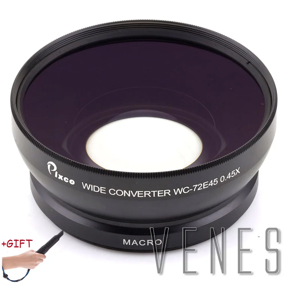 

Подарок! Профессиональный широкоугольный макрообъектив 72 мм с резьбой 0,45x для Canon Nikon Sony