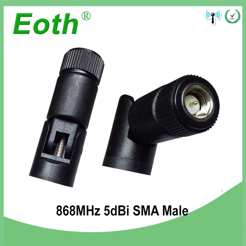 EOTH 10pcs 868mhz antenna 5dbi sma male 915mhz lora antene FEMALE elbow module lorawan RP-SMA antena RG178 IPEX 1 5CM CABLE