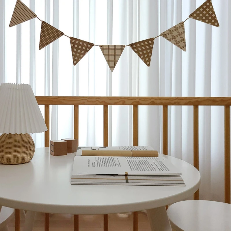 Лесными ресурсами деревянный баннеры Baby Shower украшения День рождения флаг день