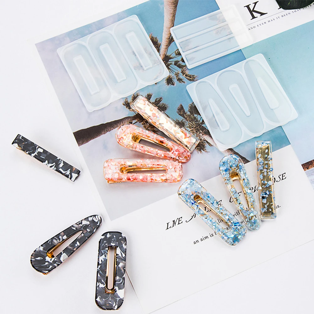 

Hairpin Liquid Silicone Resin Mold Resin Tools Jewelry Mold UV Hair Stick Tools Accessories Molds for Jewelry Hair Clips Supply