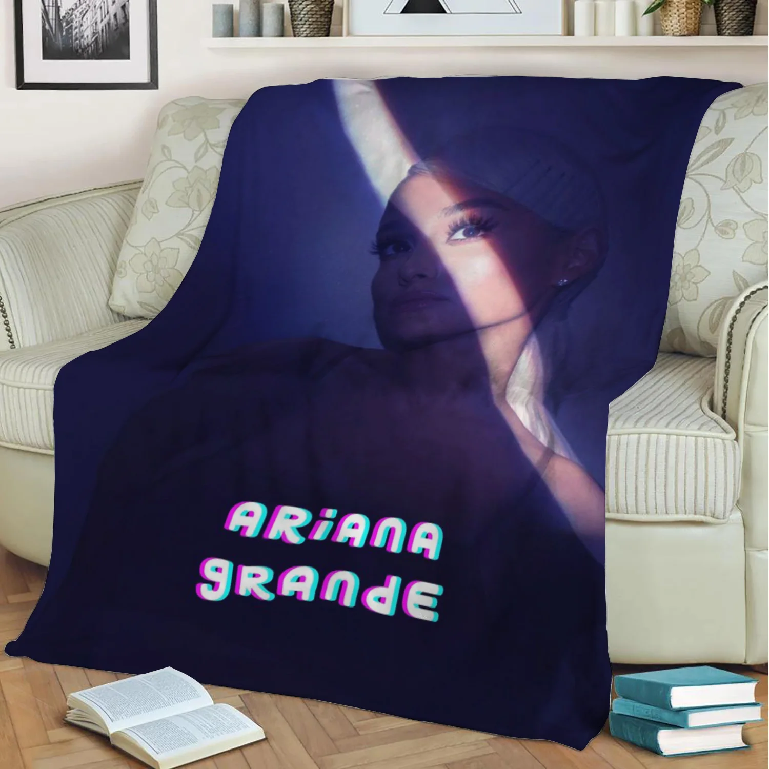 Плюшевое одеяло Ariana Grande с 3D принтом диванное домашнее украшение мягкое теплое