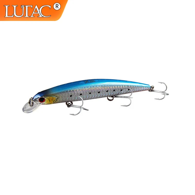 

Lutac Minnow Fishing Lures Floating Artificial Tackle Hard Wobblers Stickbaits 130mm 21.5g Pesca