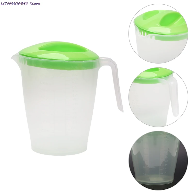 1000ML Plastic Graduated Measuring Cup Water Jug With Cover Kitchen Supplies Accessories For Caking Baking Tools