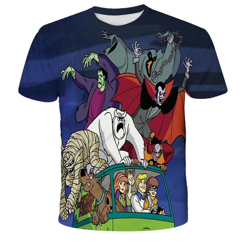 

Children's T-shirt 3D Print Anime Tshirt Scooby Doo Fashion T-Shirt Kids Tops Tees Boy Tshirt Girls Clothes Funny O-Neck Shirts