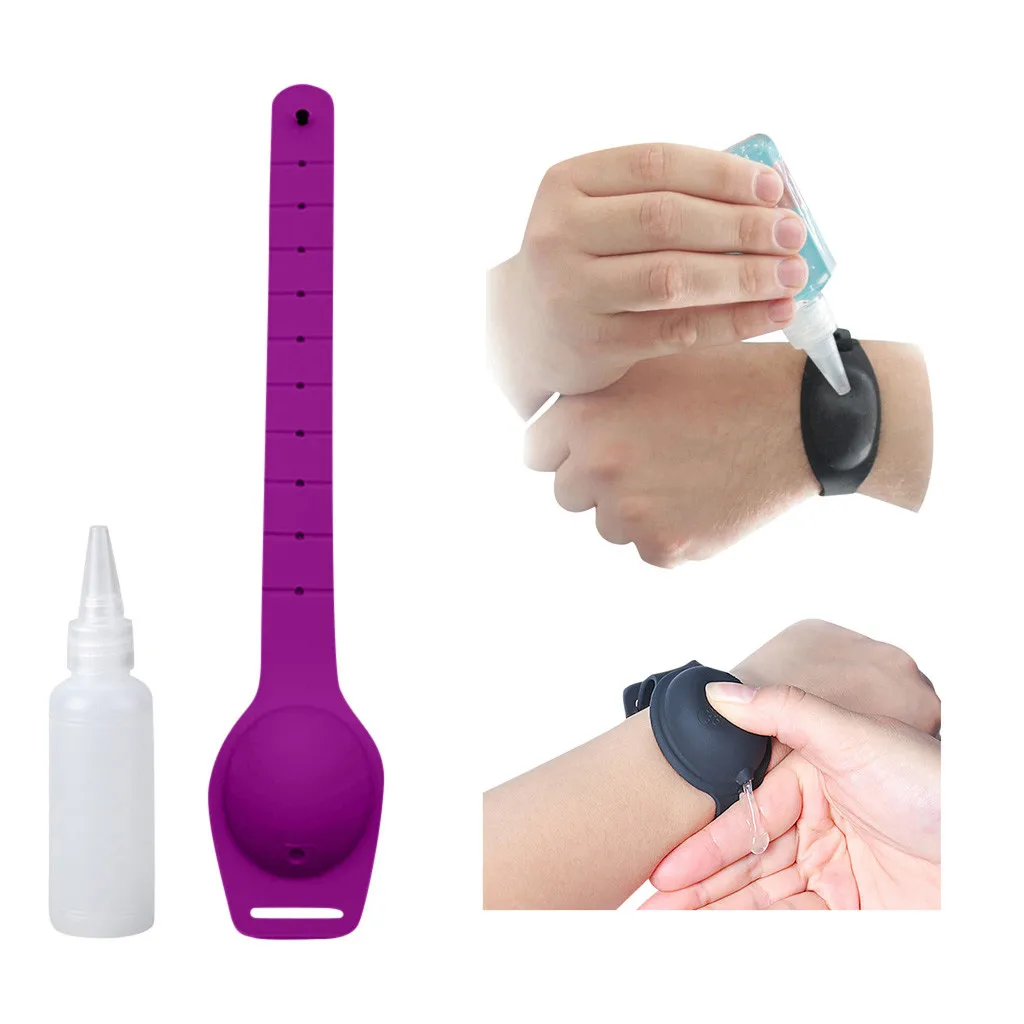 #45 1pc Portable Sillicone Soap Bracelet Wristband Hand Dispenser Band Squeezes Bottle Cleaning Gel Refillable | Дом и сад