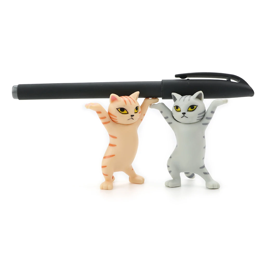

Brand New High Quality The Cat Lifted The Coffin Dancing Cat Pen Holders Mobile Phone Holder Handmade Model Ornaments